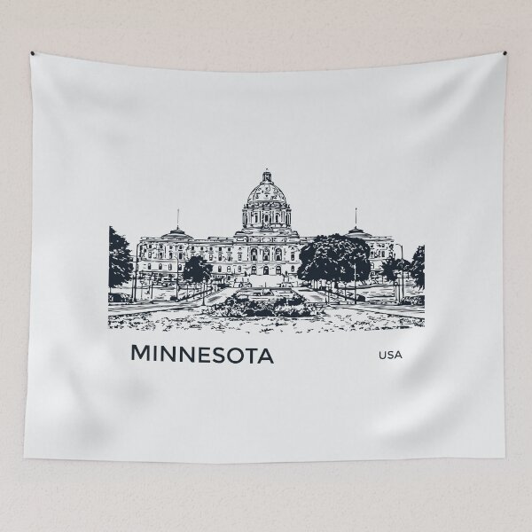 Artikelvorschau, Bundesstaat Minnesota, USA entworfen und verkauft von Lakeric Cityscapes.