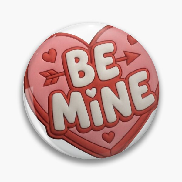 Item preview, Be Mine Retro 3D Heart - Cute Valentine's Day Cupid Arrow Sticker designed and sold by WelLarsDigitals.