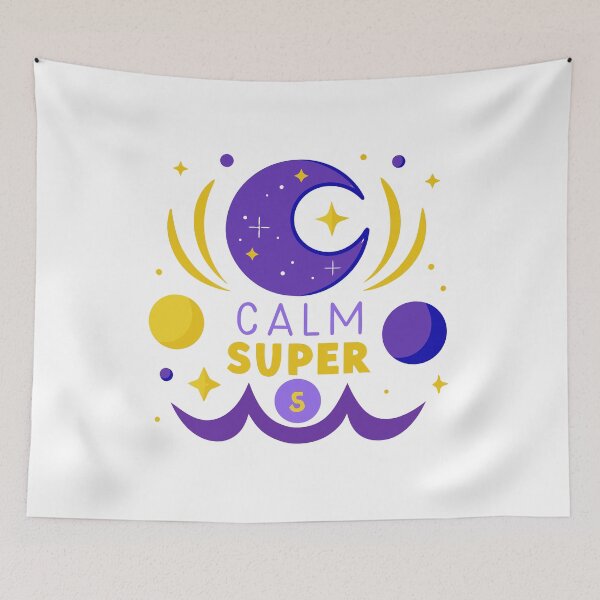 Item preview, Mystical Midnight Calm. Celestial Moon and Stars Graphic Art designed and sold by Jirada.