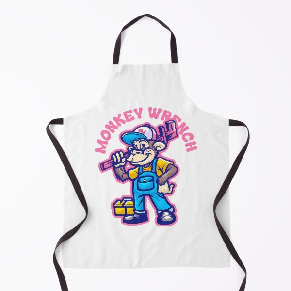 Item preview, Revistango Monkey Wrench Cartoon Mechanic Mascot With Toolbox And Cap In Vibrant Blue And Orange Ov designed and sold by Didis-Warehouse.