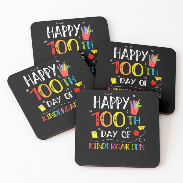 Item preview, Happy 100 Days of School Teacher Kindergarten designed and sold by MatherFisher.