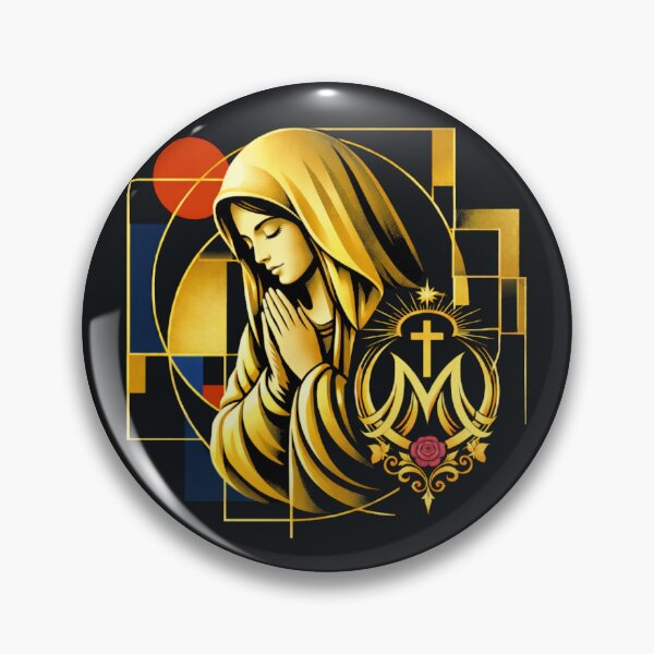 Item preview, Oxblood Rose Madonna designed and sold by Sanctum Icons.