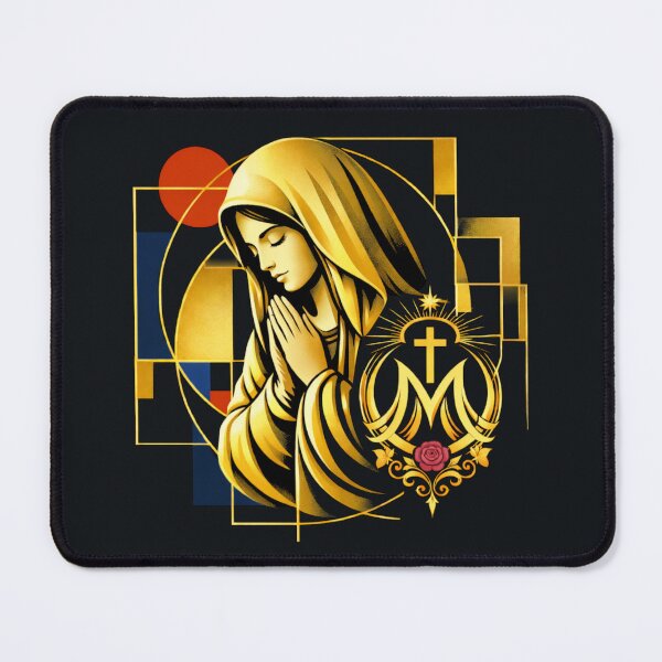 Item preview, Oxblood Rose Madonna designed and sold by Sanctum Icons.