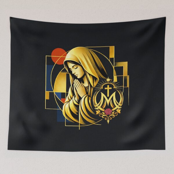Item preview, Oxblood Rose Madonna designed and sold by Sanctum Icons.