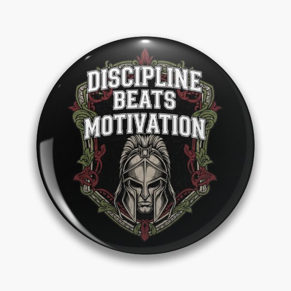 Item preview, Discipline Beats Motivation Gym Shirt | Hard Training Mindset Hoodie designed and sold by StoicStandards.