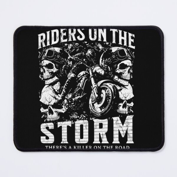 Item preview, Riders on the Storm - Vintage Biker Skull Motorcycle Art designed and sold by GenZFashion000.