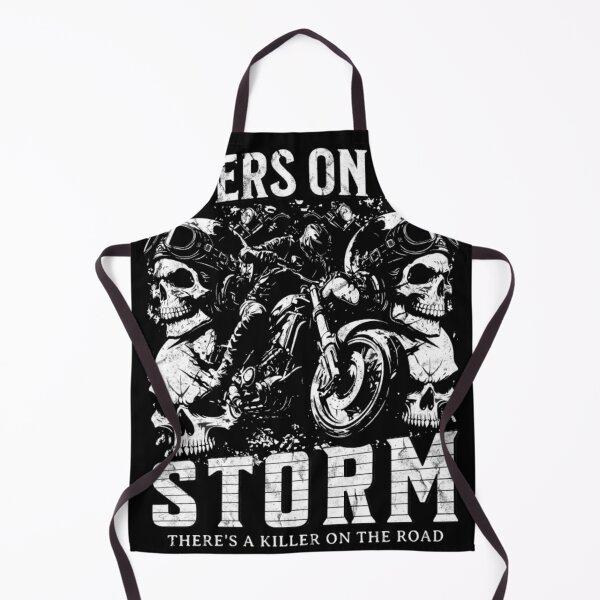 Item preview, Riders on the Storm - Vintage Biker Skull Motorcycle Art designed and sold by GenZFashion000.
