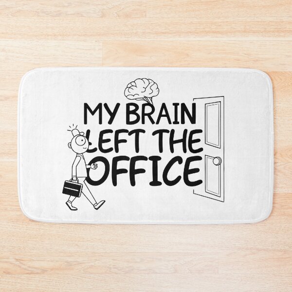 Item preview, Funny My Brain Left The Office Cartoon designed and sold by Jirada.