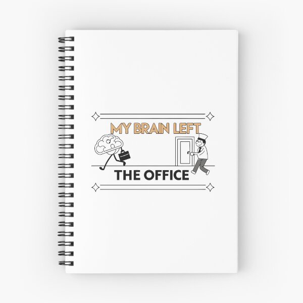 Item preview, My Brain Left The Office Retro Cartoon designed and sold by Jirada.