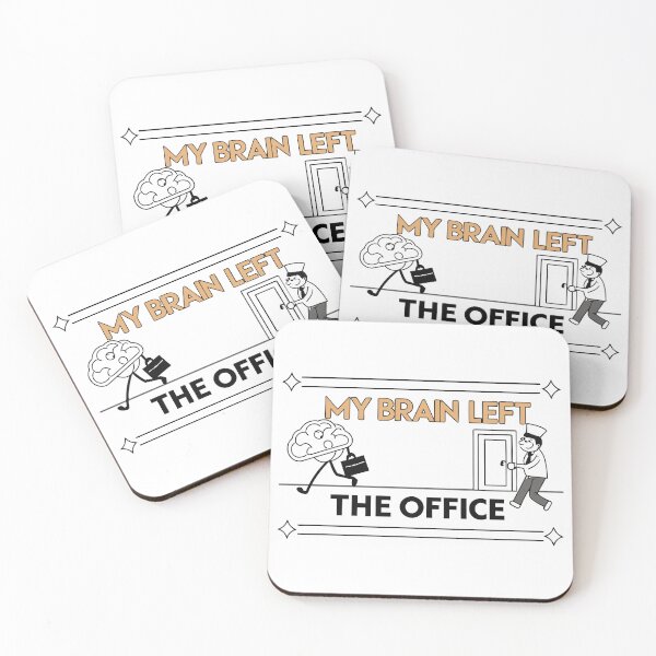 Item preview, My Brain Left The Office Retro Cartoon designed and sold by Jirada.