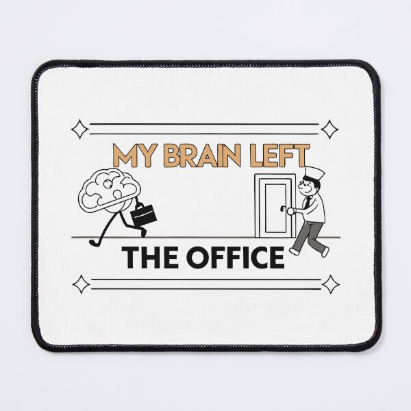 Item preview, My Brain Left The Office Retro Cartoon designed and sold by Jirada.
