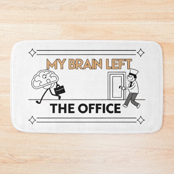 Item preview, My Brain Left The Office Retro Cartoon designed and sold by Jirada.