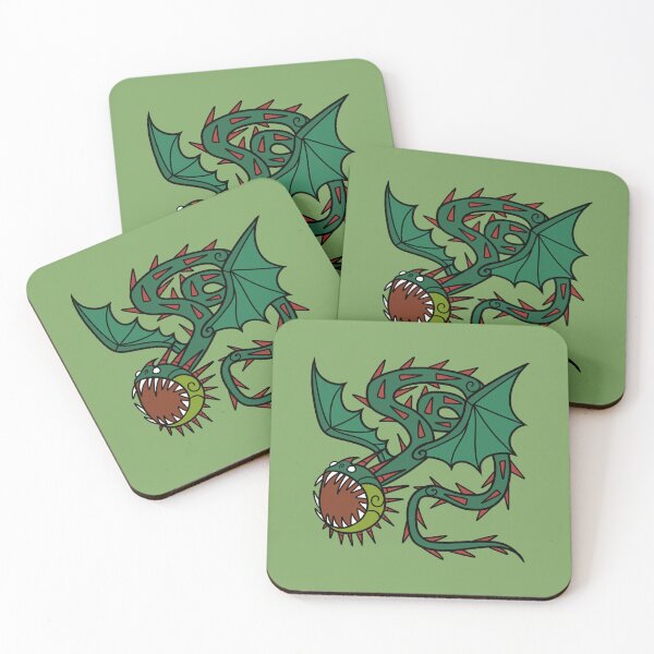 Item preview, Whispering Death HTTYD Stylized Green Dragon Sticker  designed and sold by MysticLaceArt.