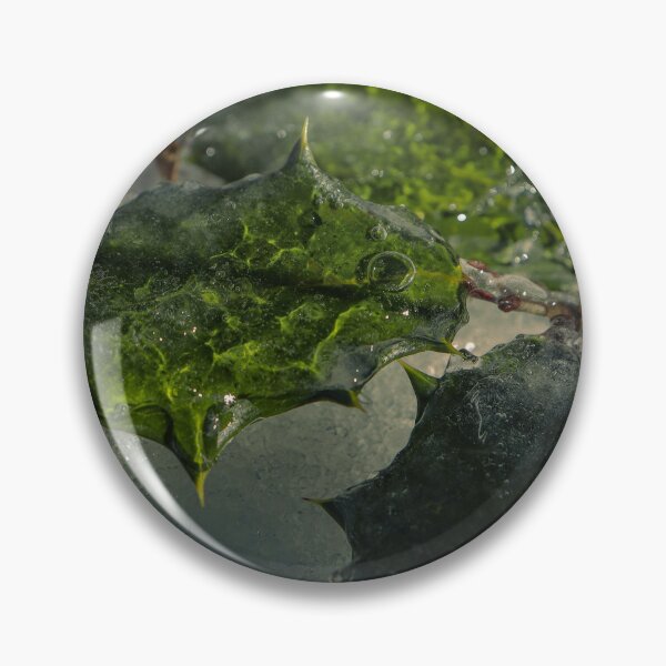 Item preview, Frozen Evergreen Leaves Angle 2 designed and sold by TheySeeArtz.