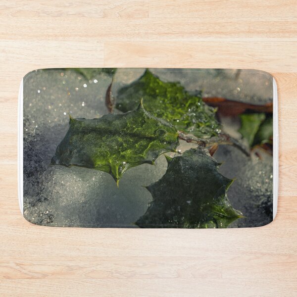 Item preview, Frozen Evergreen Leaves Angle 2 designed and sold by TheySeeArtz.