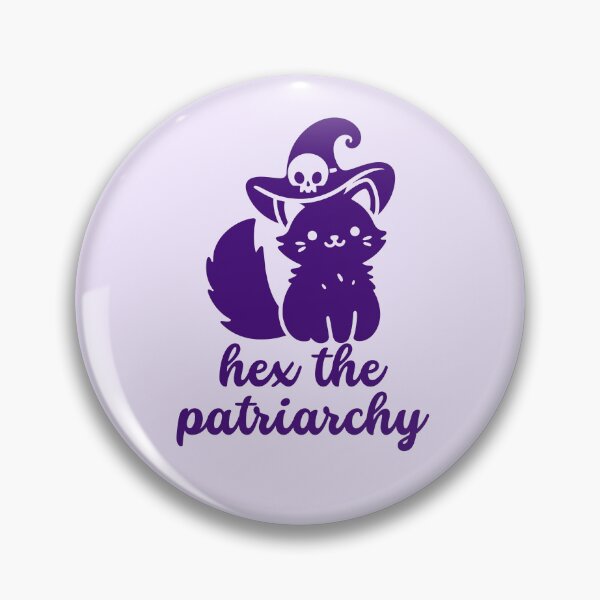 Item preview, Hex the Patriarchy - Feminist - Witch Cat designed and sold by EvergreenRevolt.