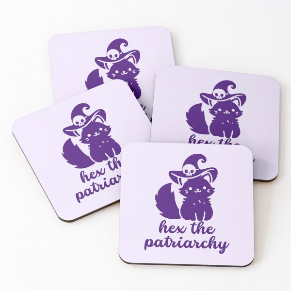 Item preview, Hex the Patriarchy - Feminist - Witch Cat designed and sold by EvergreenRevolt.