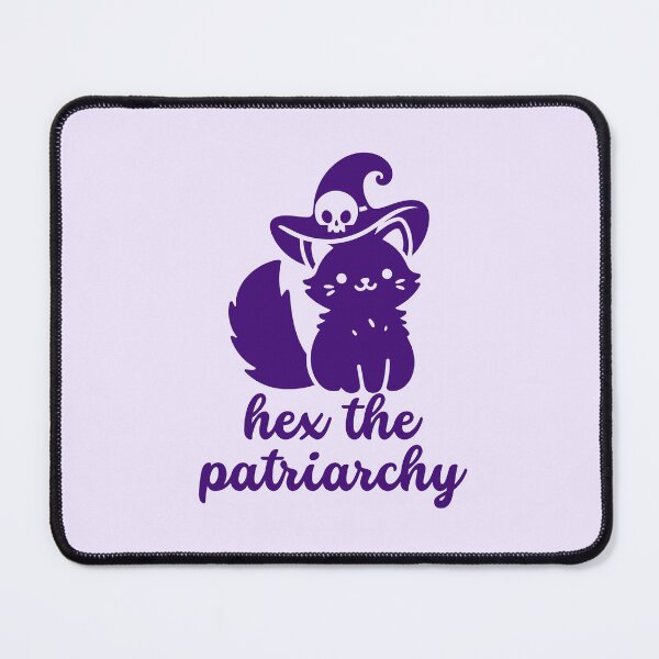 Item preview, Hex the Patriarchy - Feminist - Witch Cat designed and sold by EvergreenRevolt.