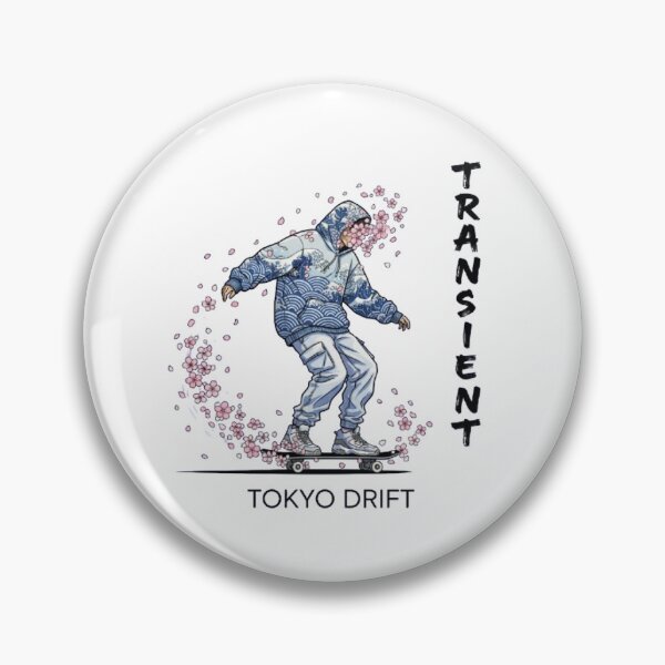 Item preview, Transient Tokyo Drift Skater designed and sold by MinimalistMint.