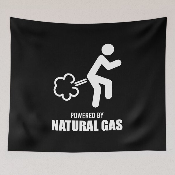 Item preview, Powered By Natural Gas - Funny Farting Humor designed and sold by novelliamaera.