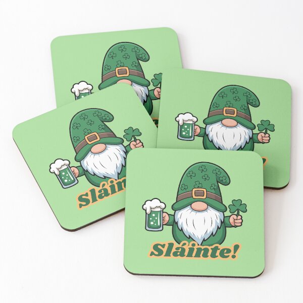 Item preview, Sláinte! Irish Gnome Cheers St. Patrick’s Day Design designed and sold by SimplyJasper.
