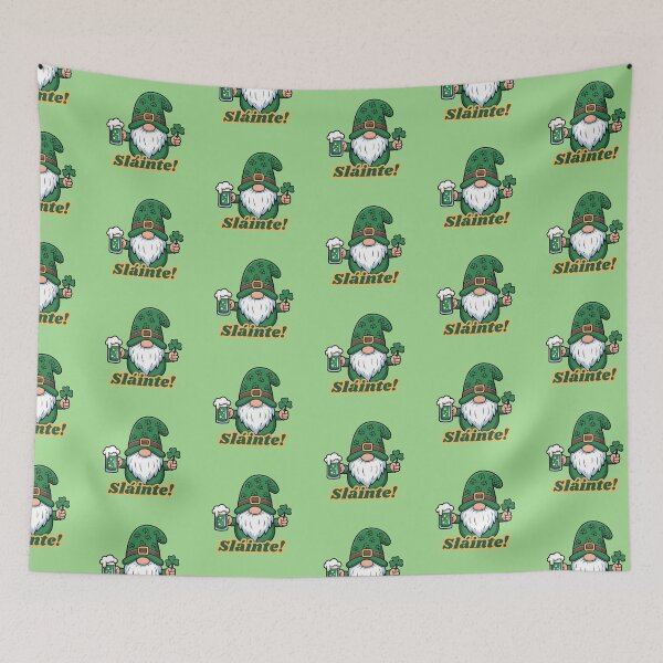 Item preview, Sláinte! Irish Gnome Cheers St. Patrick’s Day Design designed and sold by SimplyJasper.