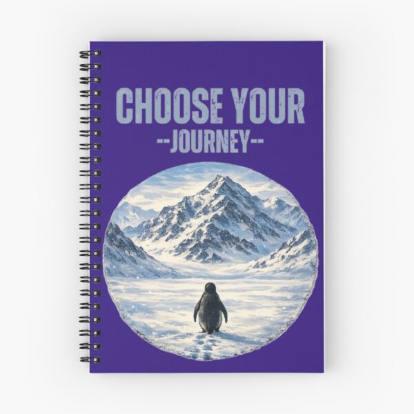 Item preview, The Lone Penguin — A Journey Beyond the Flock | Vintage Circular Illustration designed and sold by wanado.