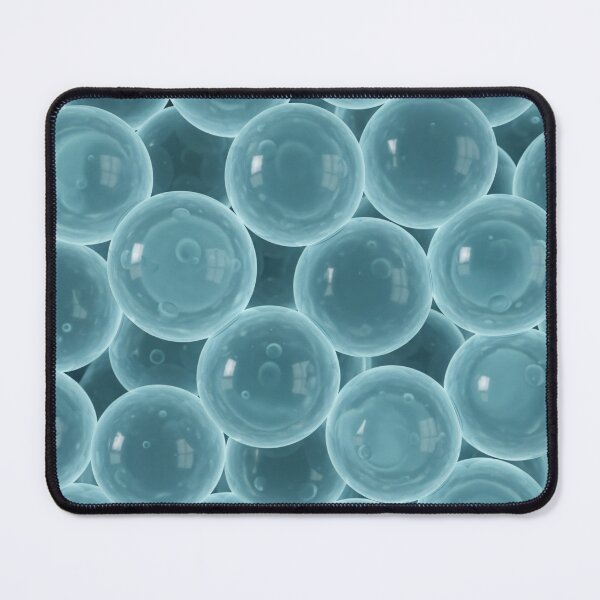 Item preview, Aqua Glass Orbs designed and sold by Kaleidoscope Print.
