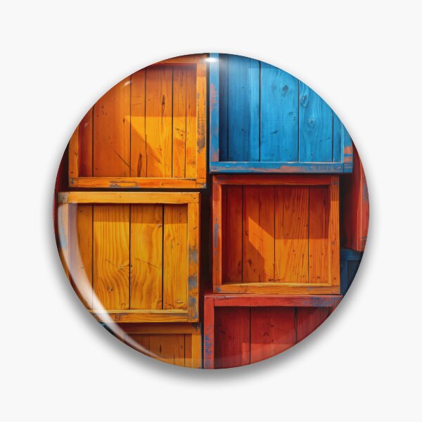 Item preview, Colorblock Wooden Crates designed and sold by Kaleidoscope Print.