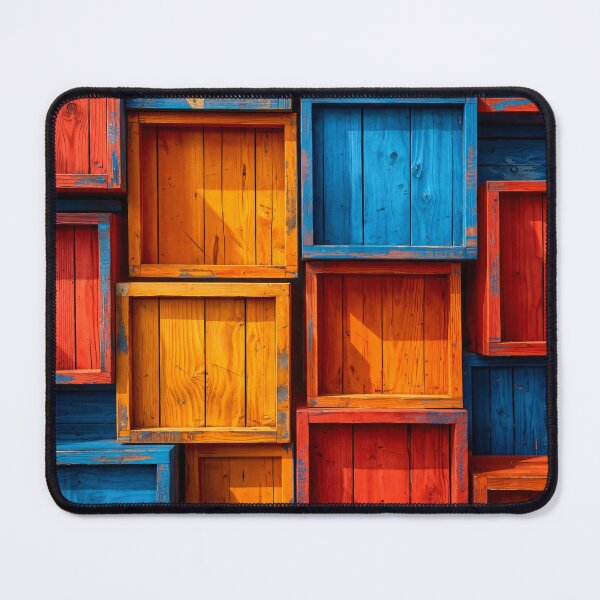 Item preview, Colorblock Wooden Crates designed and sold by Kaleidoscope Print.