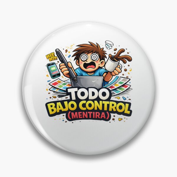 Item preview, Everything Under Control (Lie) – Funny T-shirt about chaos, stress and multitasking designed and sold by Studiotorpe.