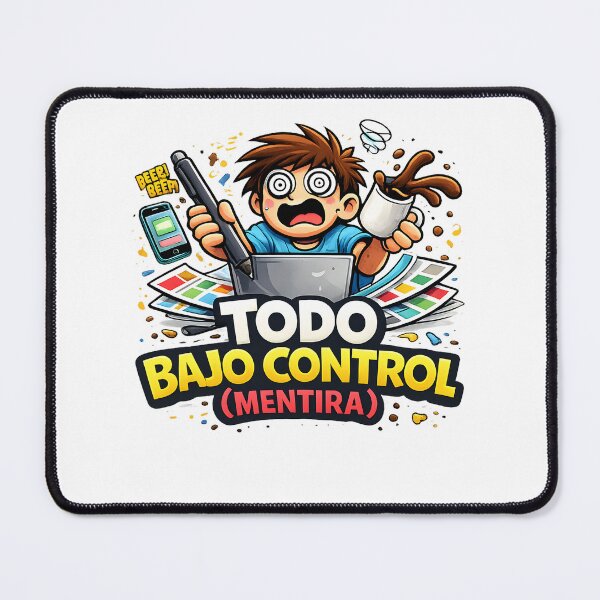 Item preview, Everything Under Control (Lie) – Funny T-shirt about chaos, stress and multitasking designed and sold by Studiotorpe.