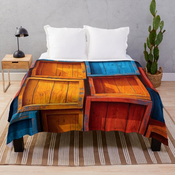 Item preview, Colorblock Wooden Crates designed and sold by Kaleidoscope Print.