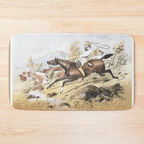 Item preview, Vintage Australian Watercolour - Stockman  designed and sold by karwilberevivalcollection.