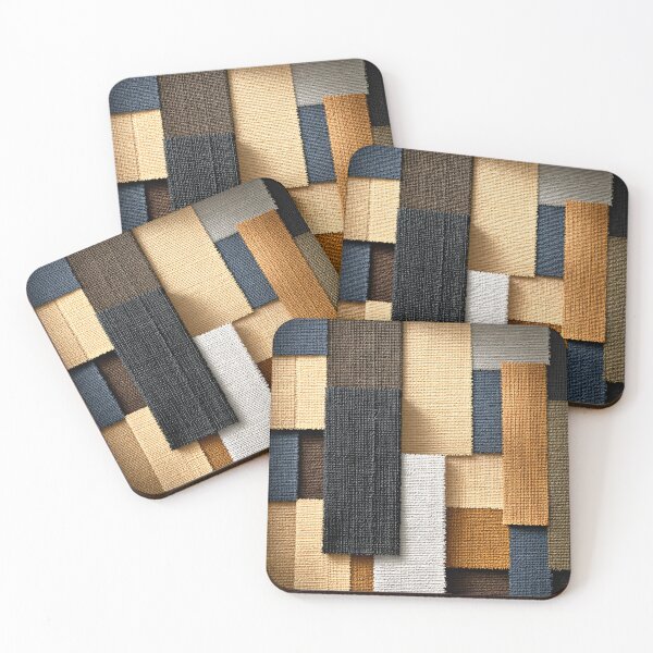 Item preview, Woven Patchwork Geometry designed and sold by Kaleidoscope Print.