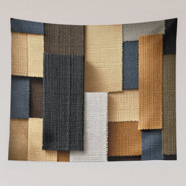 Item preview, Woven Patchwork Geometry designed and sold by Kaleidoscope Print.