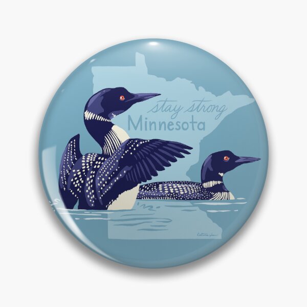 Item preview, Stay Strong Minnesota - State Bird Loons BLUE designed and sold by KatrinaJeanC.