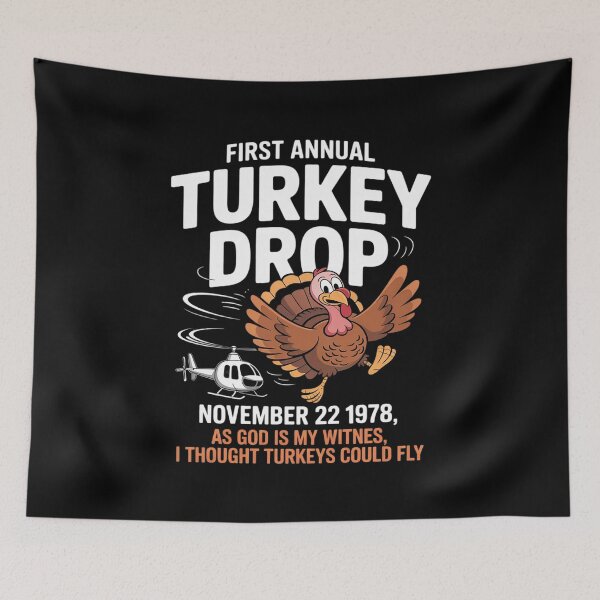 Item preview, Thanksgiving Turkey Drop As God Is My Witness Turkeys Fly designed and sold by MythWoot.