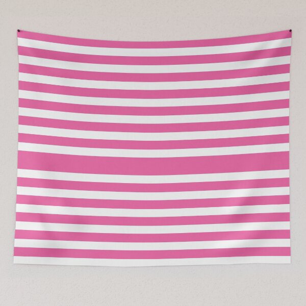 Item preview, Pink and White Bold Stripe Pattern Tote Bag designed and sold by FestivityFinds.