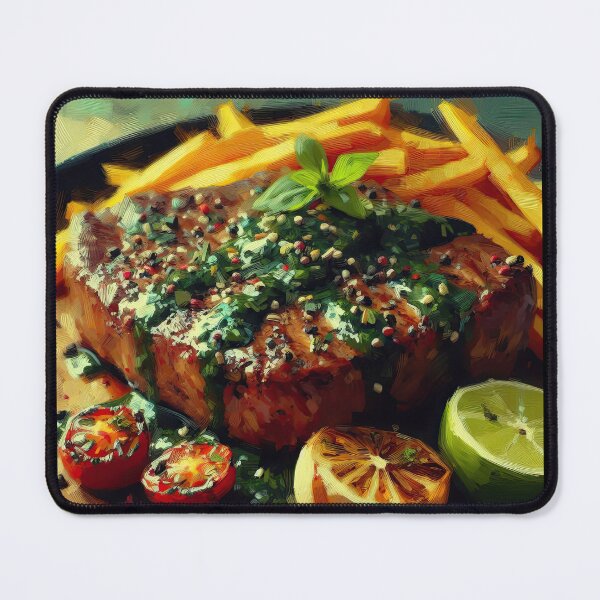 Item preview, Chimichurri Steak Impressionism Art Style designed and sold by artofuniverse.