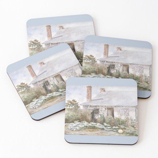 Item preview, Vintage Australian Watercolour - Settler Cottage  designed and sold by karwilberevivalcollection.