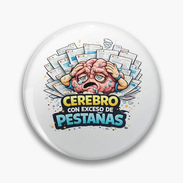 Item preview, Brain with too many eyelashes – Funny T-shirt about an overloaded mind and multitasking designed and sold by Studiotorpe.