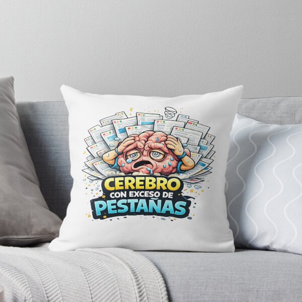 Item preview, Brain with too many eyelashes – Funny T-shirt about an overloaded mind and multitasking designed and sold by Studiotorpe.