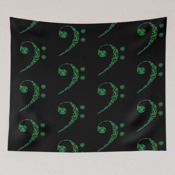 Item preview, Green Bass Clef  designed and sold by RCbassDesigns.