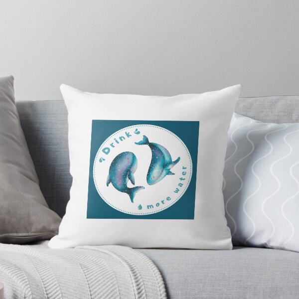 Item preview, Drink More Water Whales | Hydroflask Sticker | Junk Journal designed and sold by Halb92.