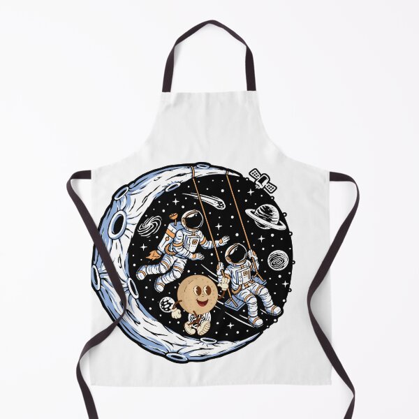 Item preview, Astronaut Swinging in Space – Whimsical Cosmic Dream Illustration designed and sold by Fouziaart08.