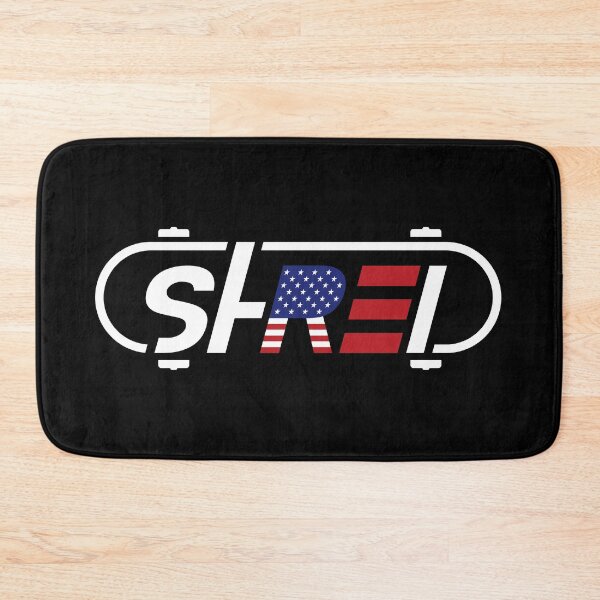 Item preview, SHRED - USA Flag Skateboard Streetwear Logo designed and sold by NoulDesign.