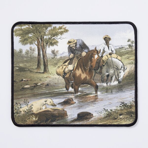 Item preview, Vintage Australian Watercolour - Bush Mailman  designed and sold by karwilberevivalcollection.