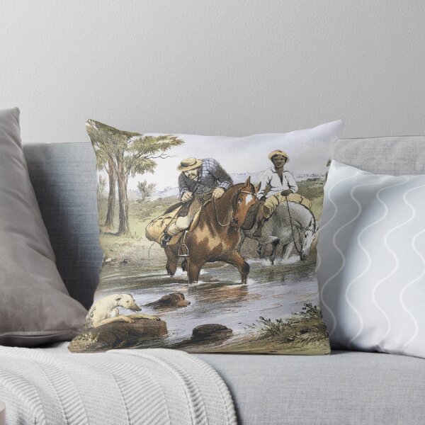 Item preview, Vintage Australian Watercolour - Bush Mailman  designed and sold by karwilberevivalcollection.