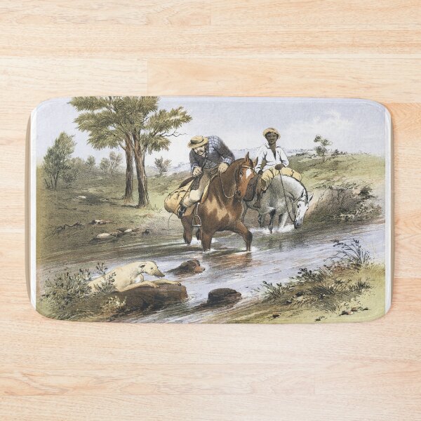 Item preview, Vintage Australian Watercolour - Bush Mailman  designed and sold by karwilberevivalcollection.